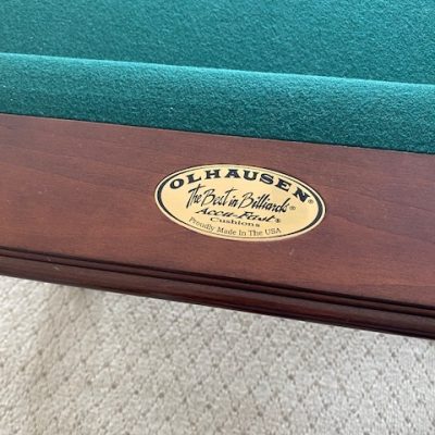 Olhausen Pool Table,  Cue Sticks/ Stand and Air Hockey insert POOL TABLE HAS BEEN SOLD